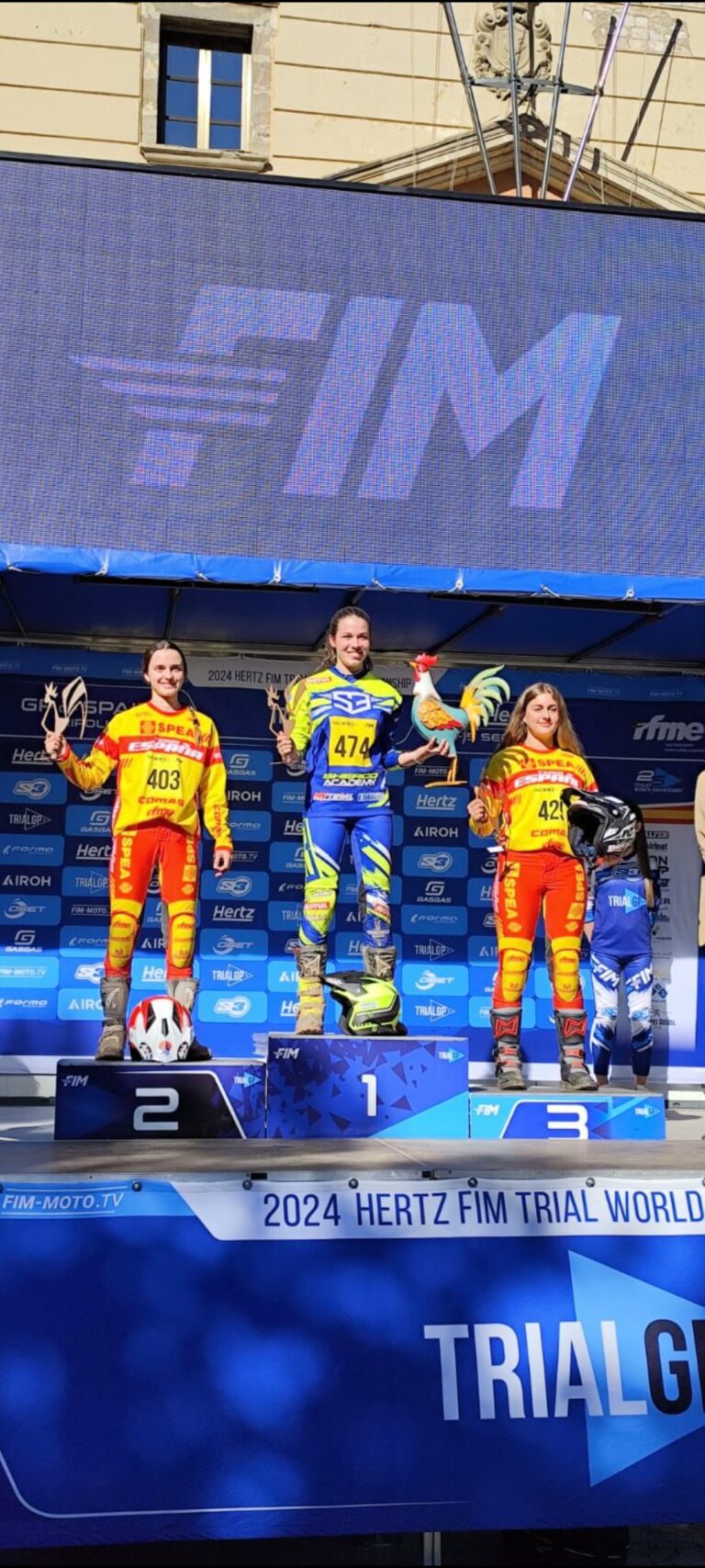 PÓDIUM DE DANIELA HERNANDO MARTINEZ, EN EL MUNDIAL DE TRIAL