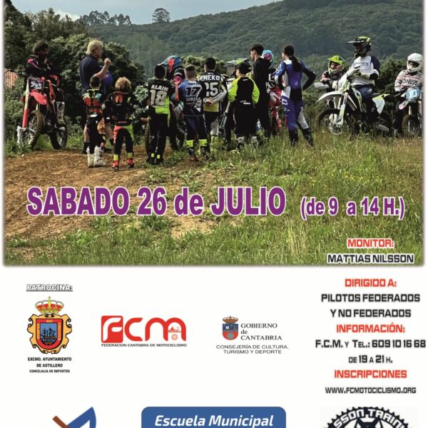 JORNADAS TECNICAS MX, ESCUELA MUNICIPAL MOTOCICLISMO ASTILLERO