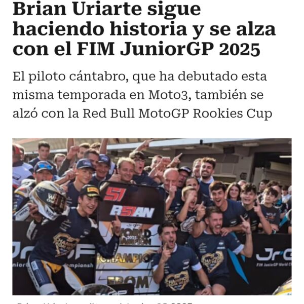 BRIAN URIARTE CAMPEON JUNIOR GP 2025