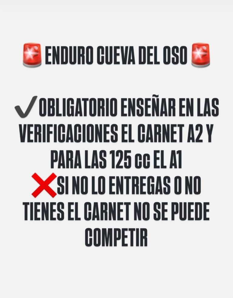 ENDURO CUEVA DEL OSO